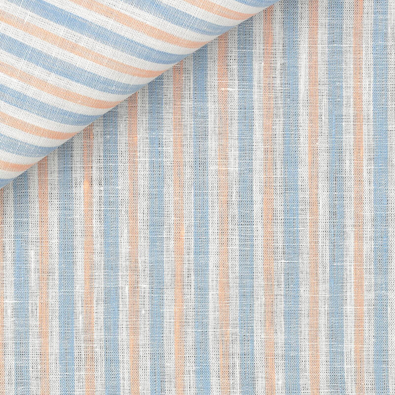 Zéphir Rayé Bleu Rose