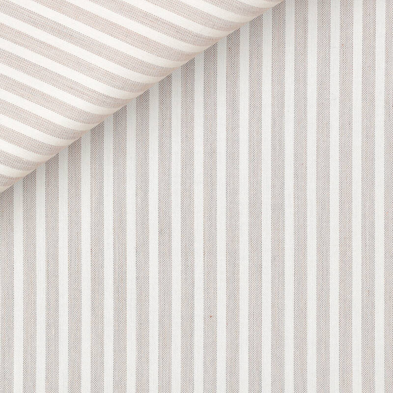 Twill Rayé Marron
