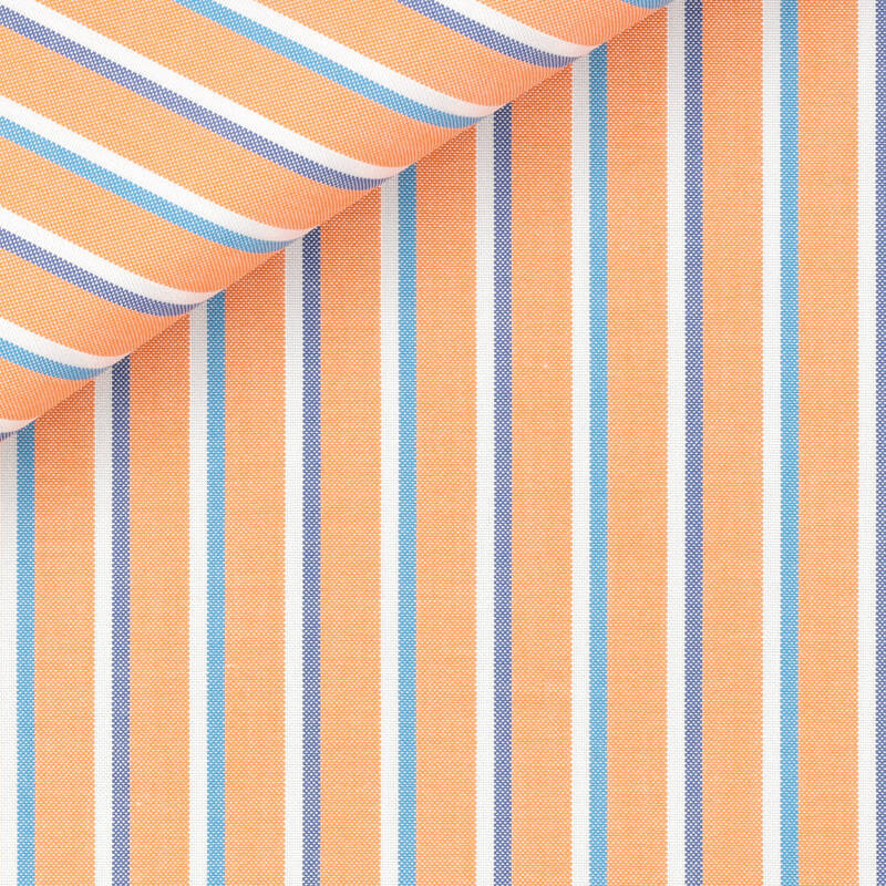 Panama Rayé Orange Turquoise