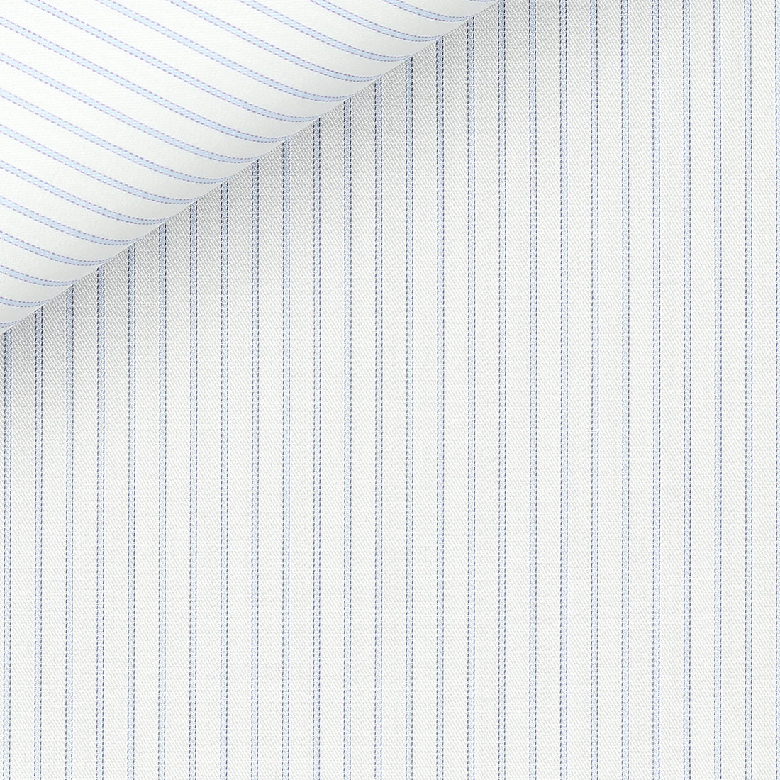 Twill Rayé Bleu