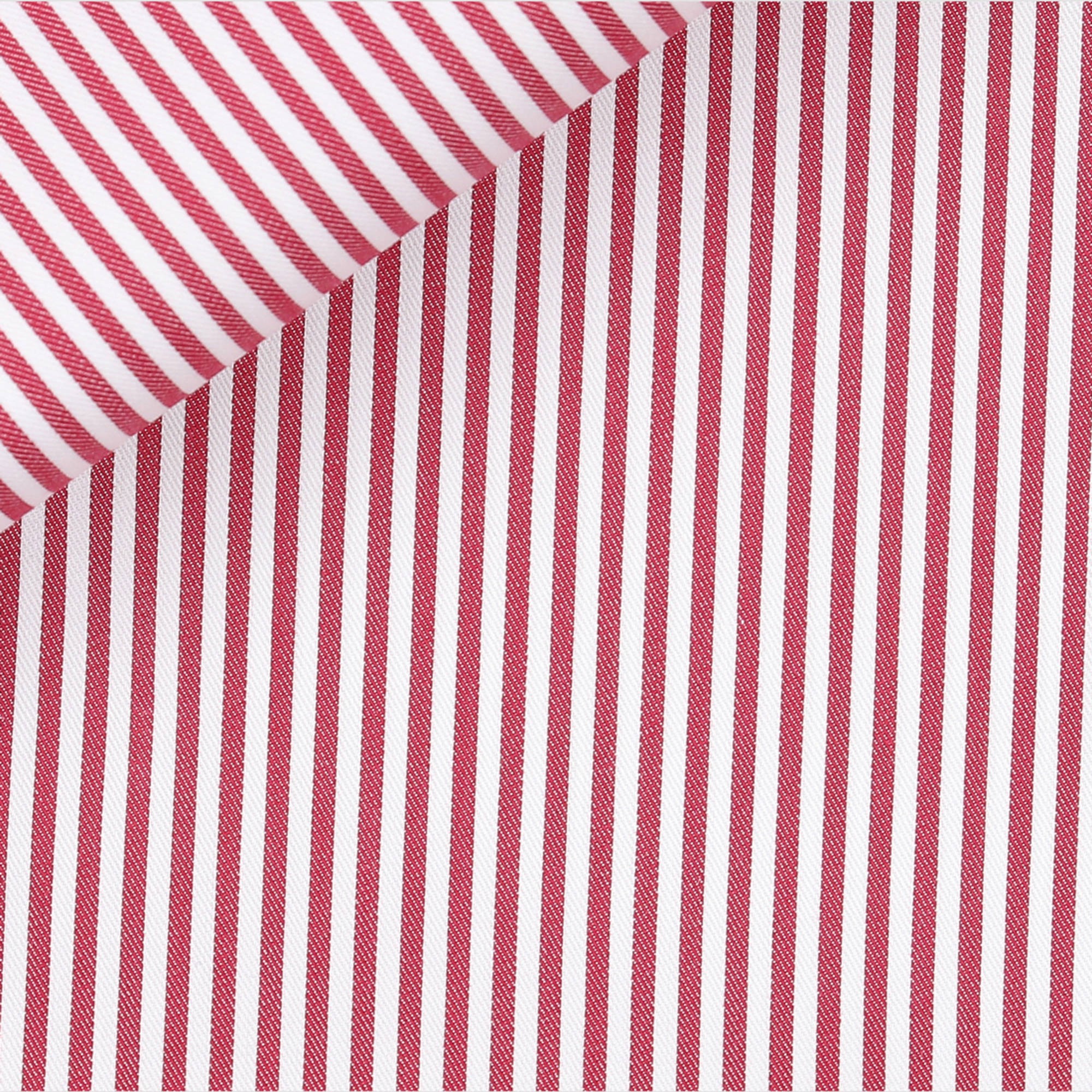 Twill Rayé Rouge