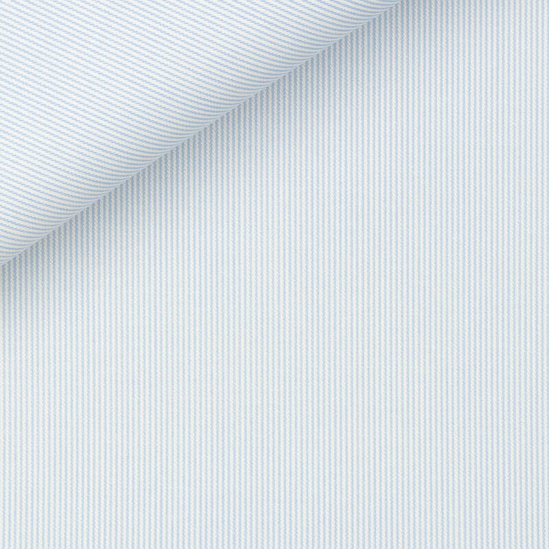 Twill Rayé Bleu