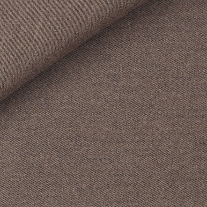 Twill Uni Marron Noir