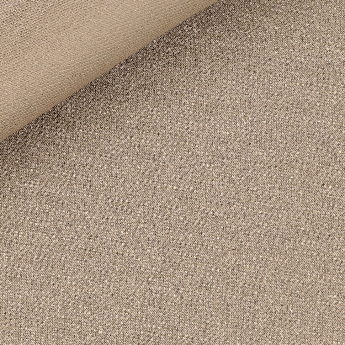 Twill Cachemire Uni Marron