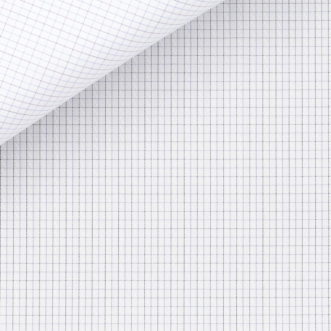 Popeline Carreaux Bleu