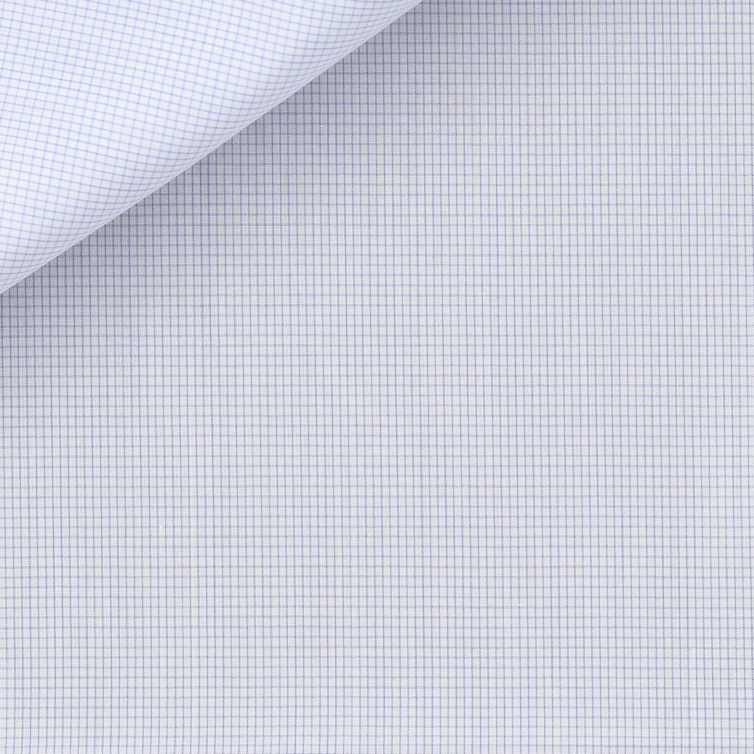 Popeline Carreaux Bleu