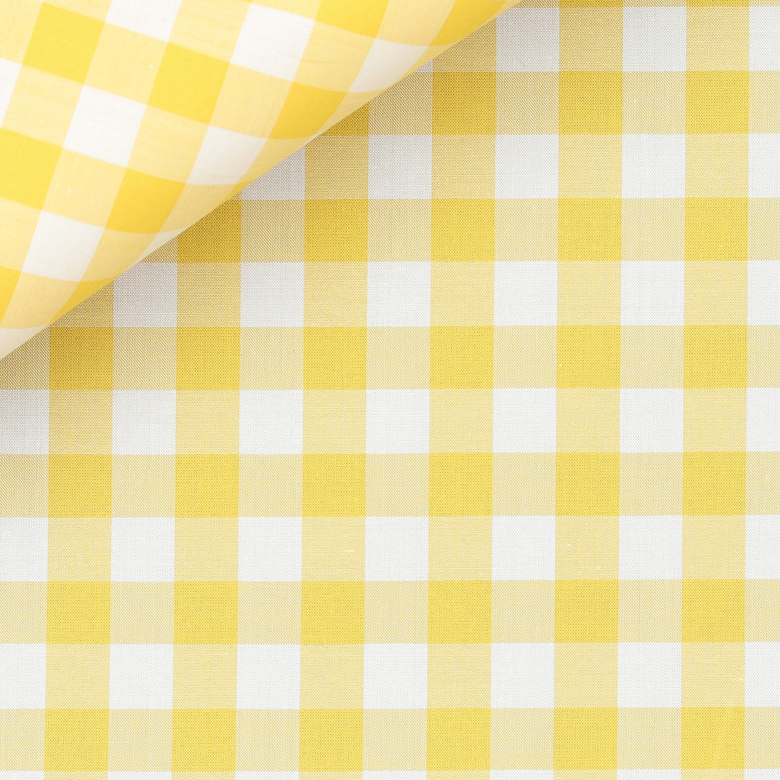 Popeline Carreaux Jaune