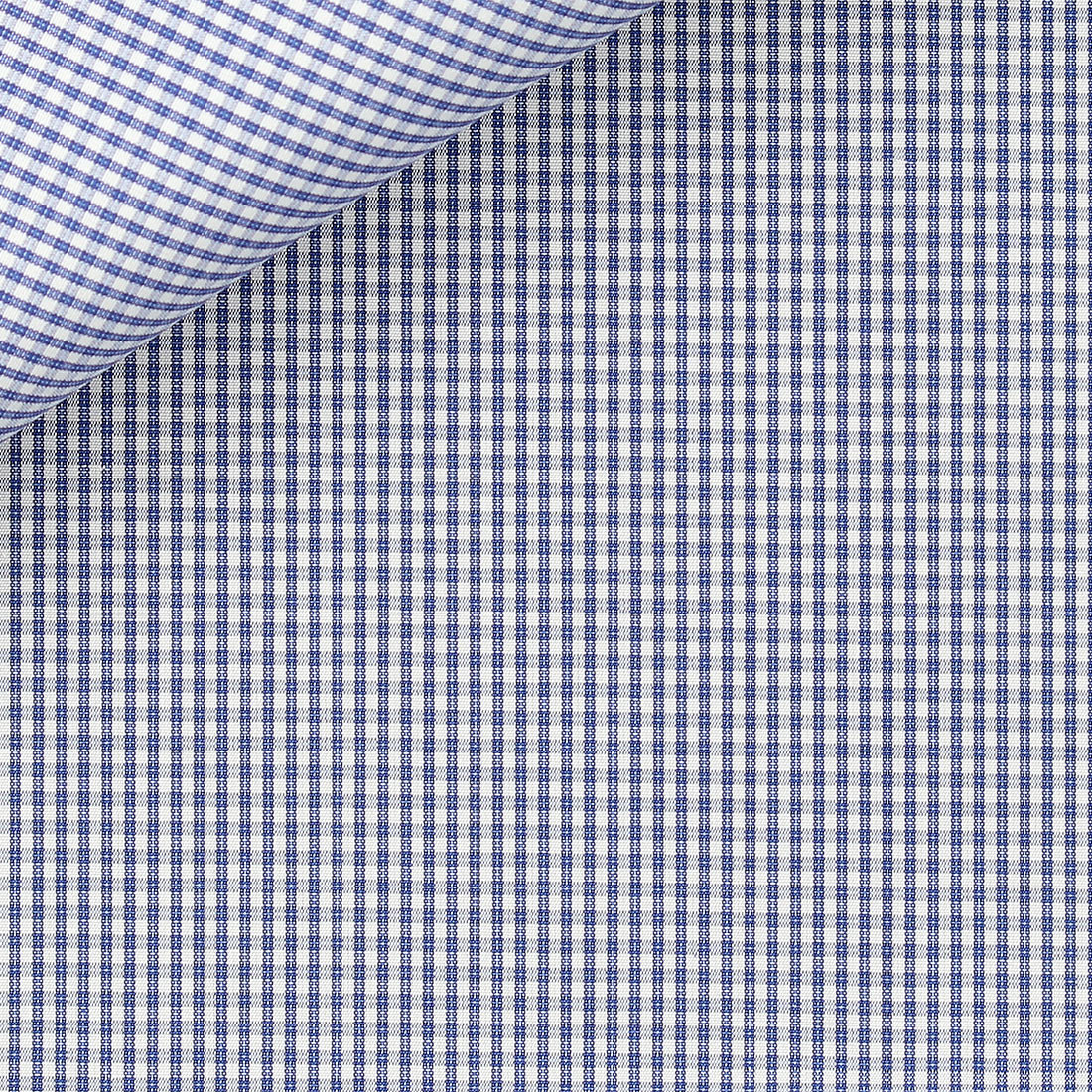 Popeline Carreaux Bleu