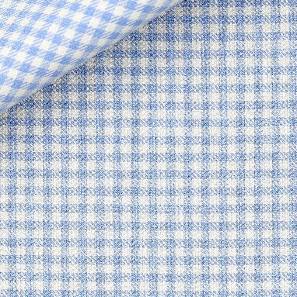 Twill Carreaux Bleu