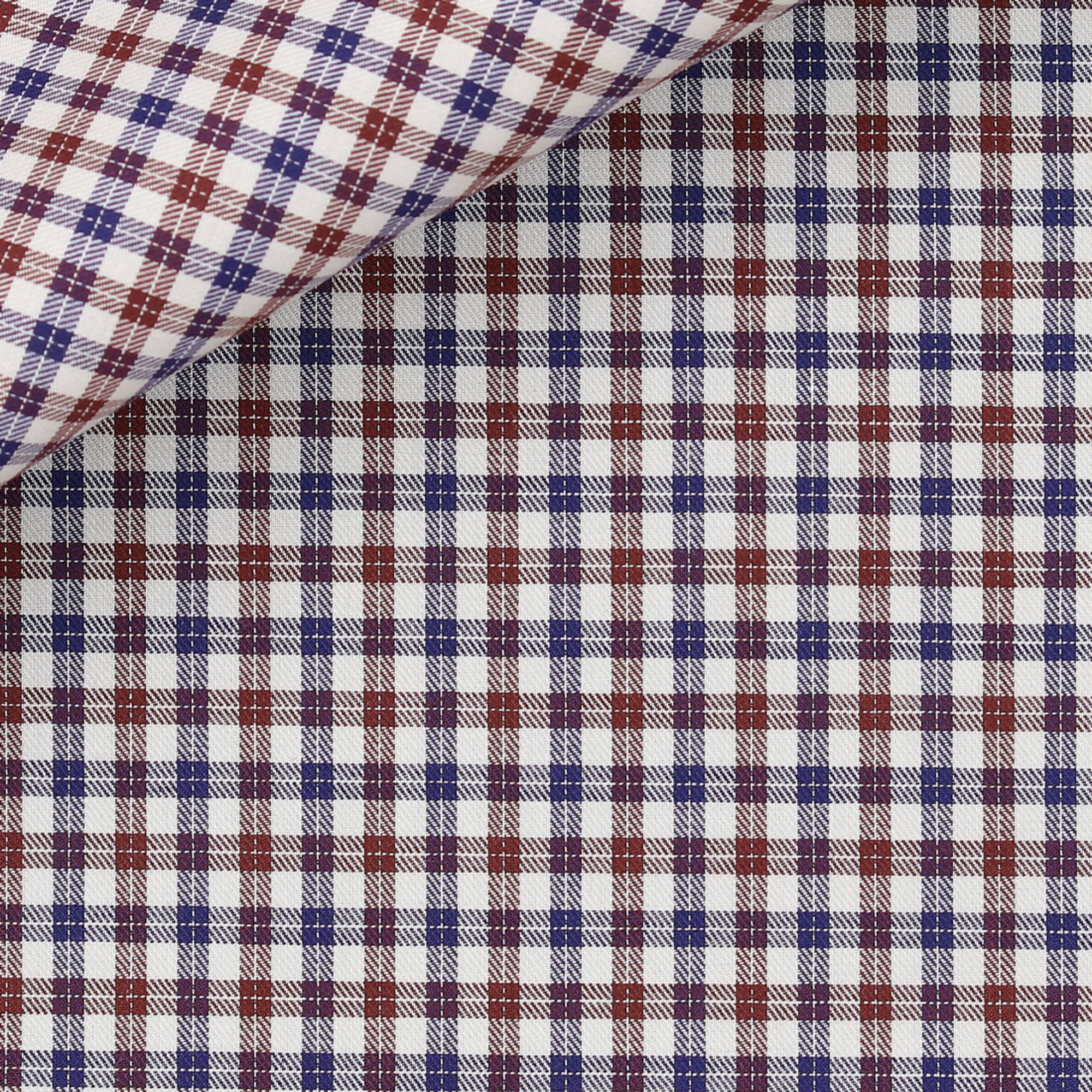 Twill Carreaux Marron