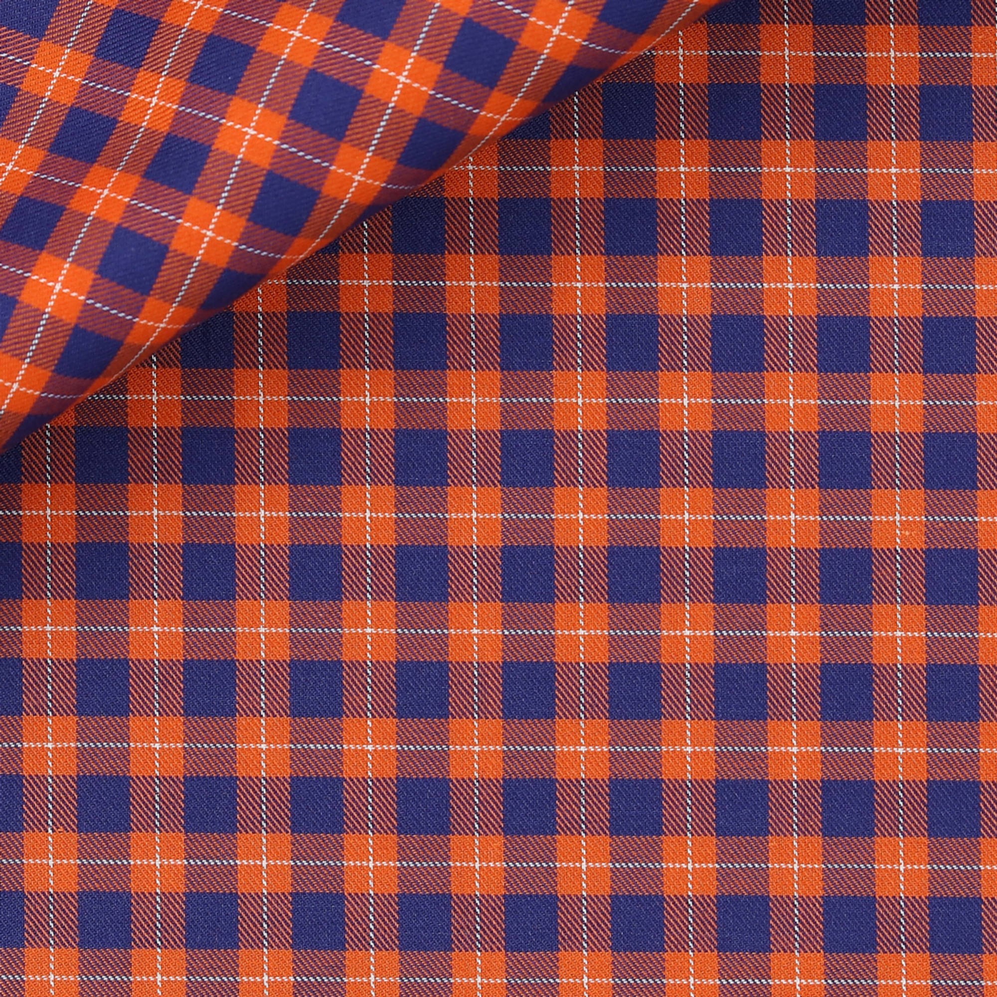 Twill Carreaux Orange