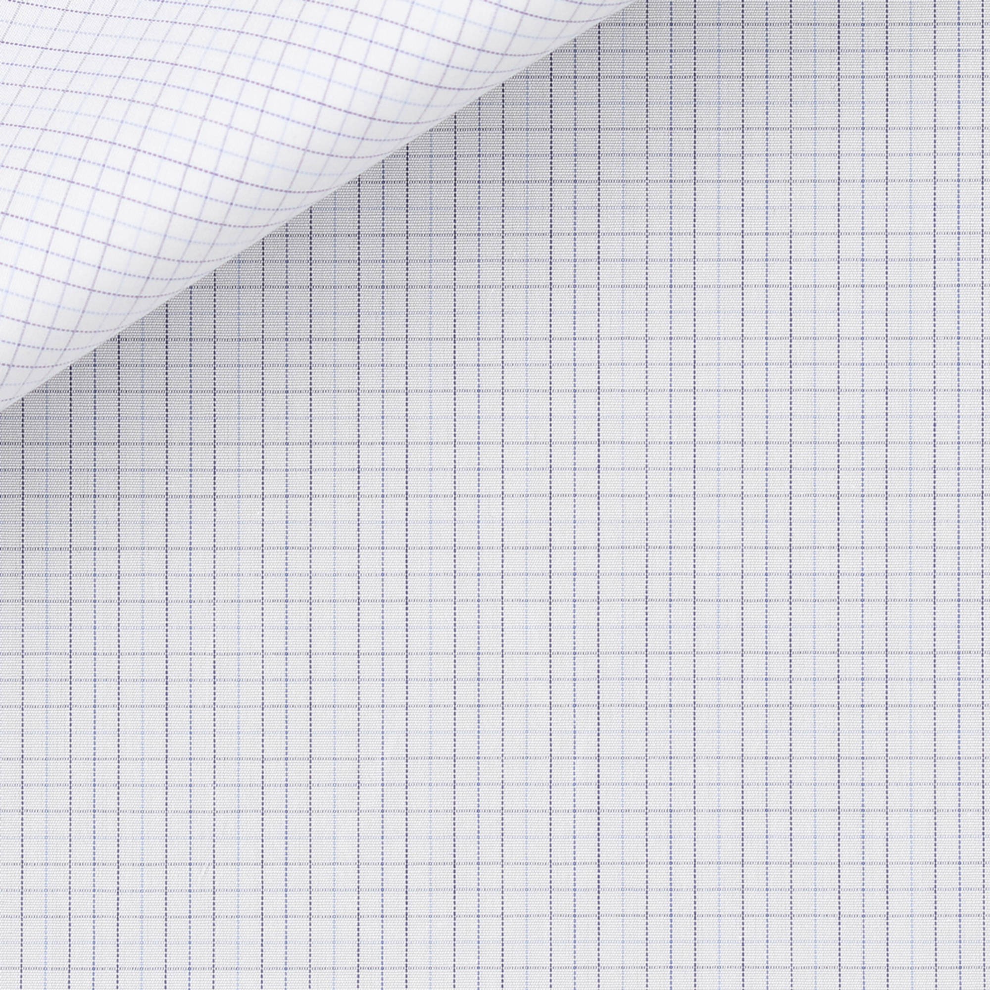 Popeline Carreaux Bleu