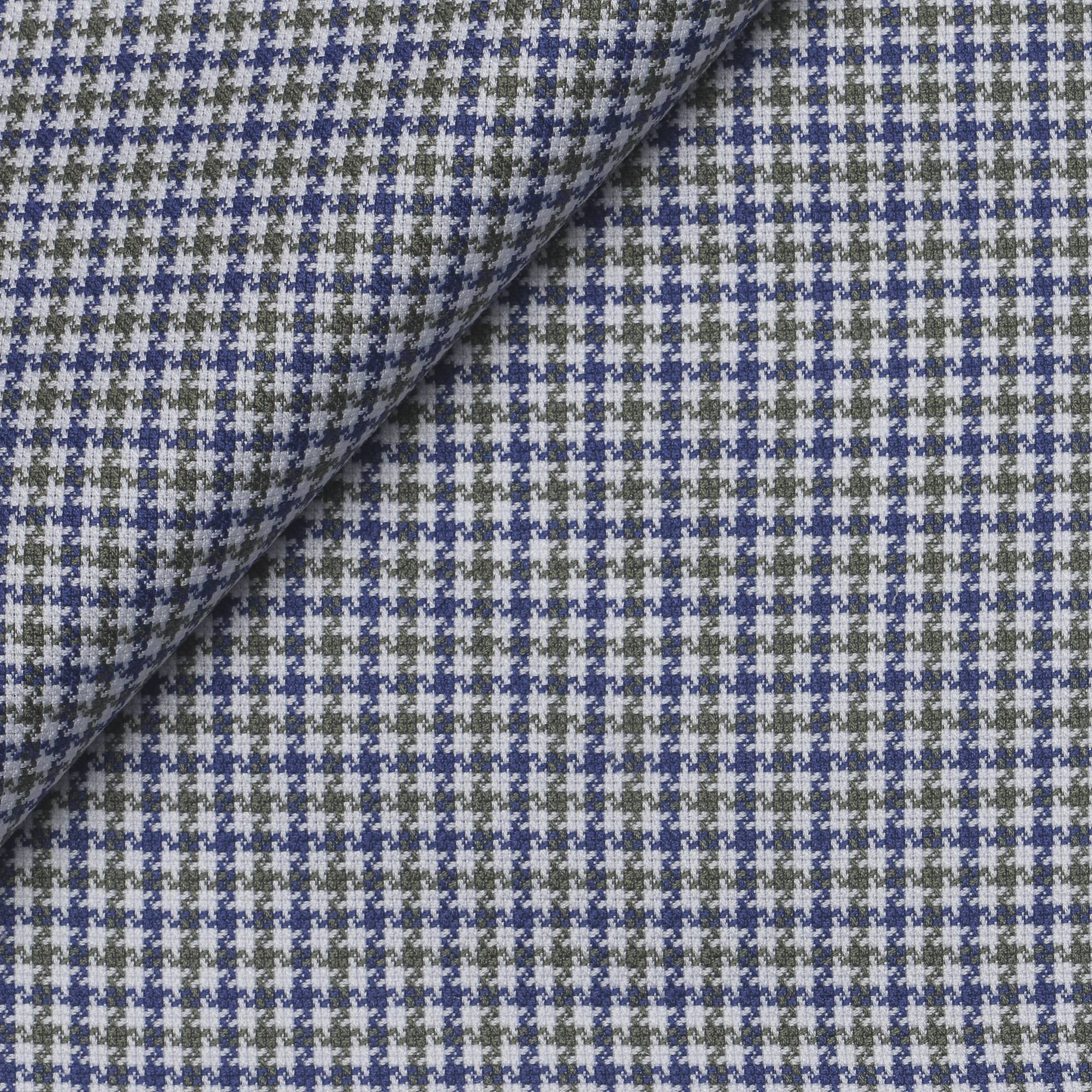 Twill Uni Marron Bleu