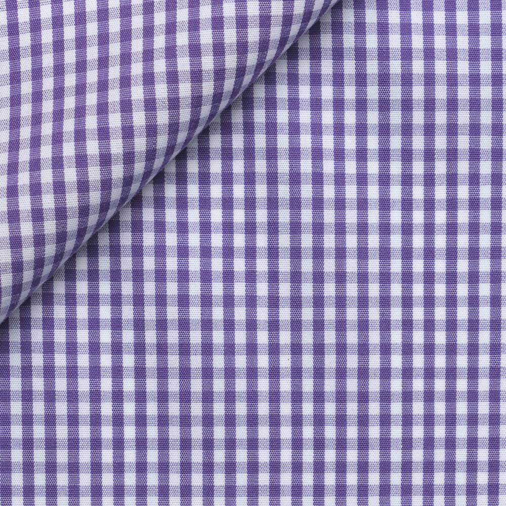 Popeline Carreaux Violet