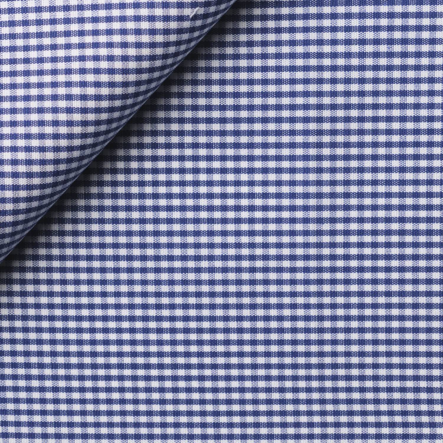 Popeline Carreaux Bleu