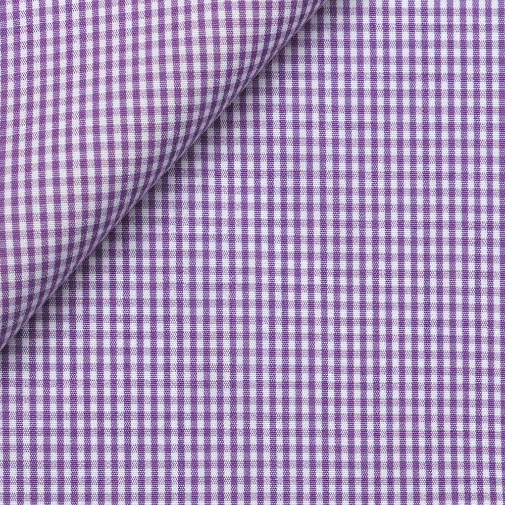 Popeline Carreaux Violet