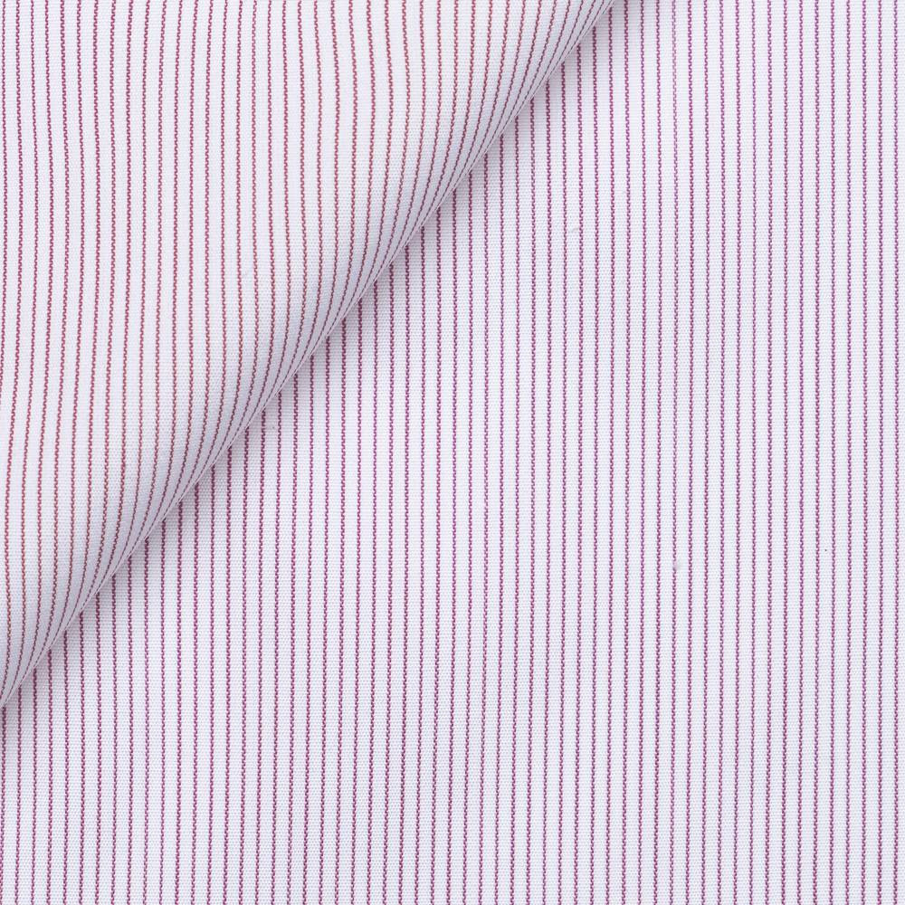 Popeline Rayé Blanc Rouge