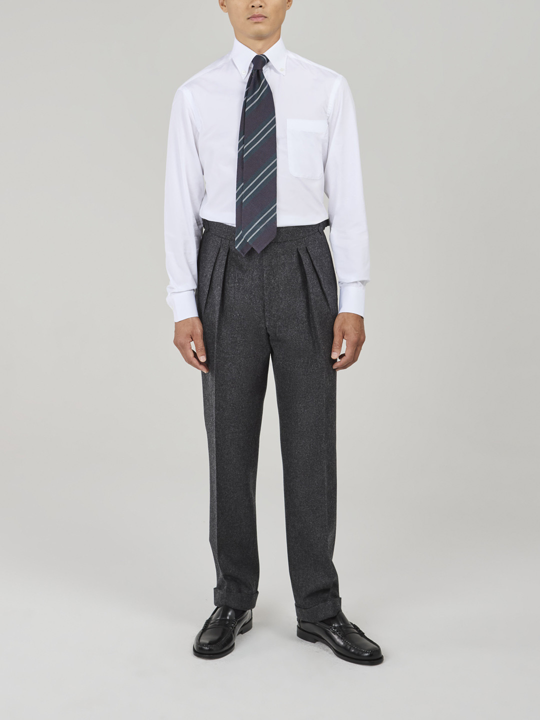 Pantalon Flanelle Gris Foncé