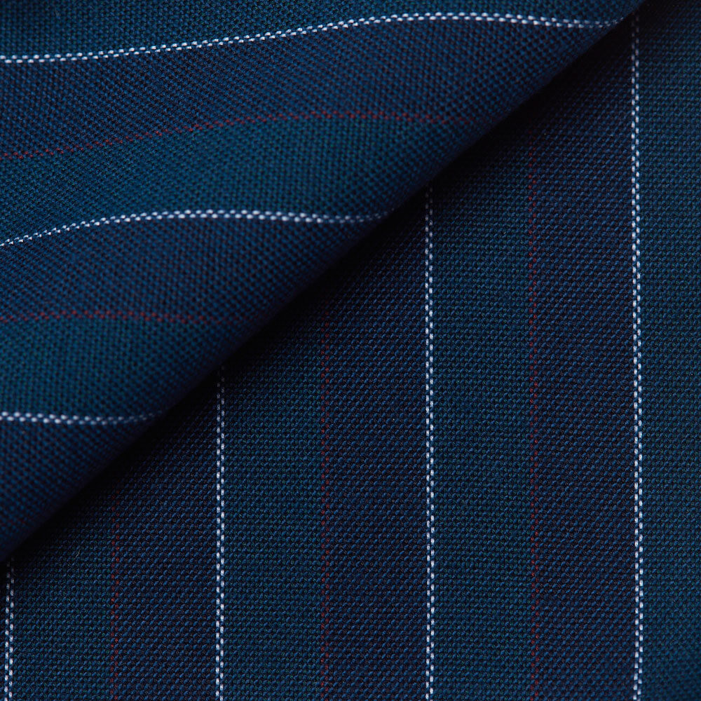 Oxford Rayé Bleu Vert