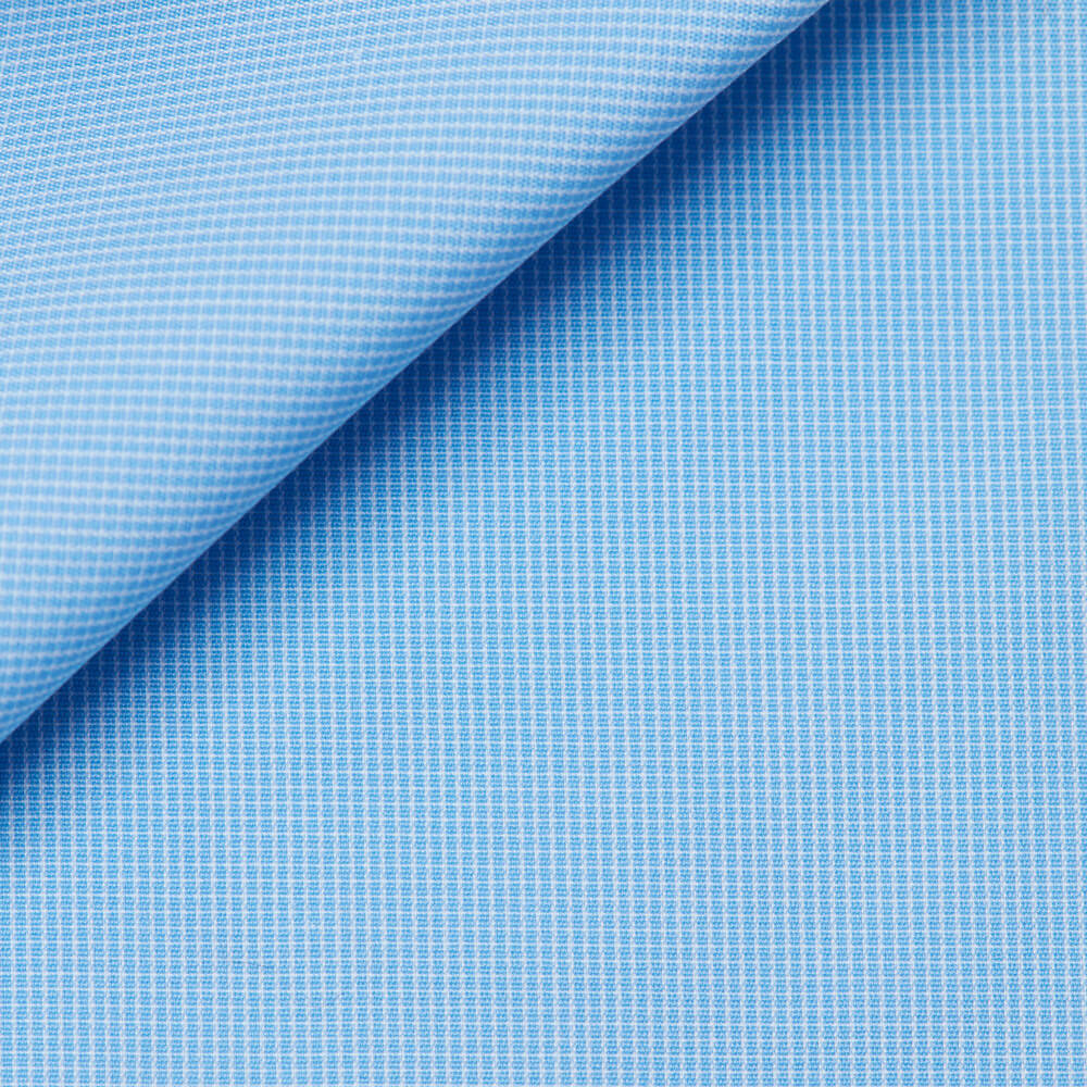 Popeline Carreaux Bleu (Repassage facile)