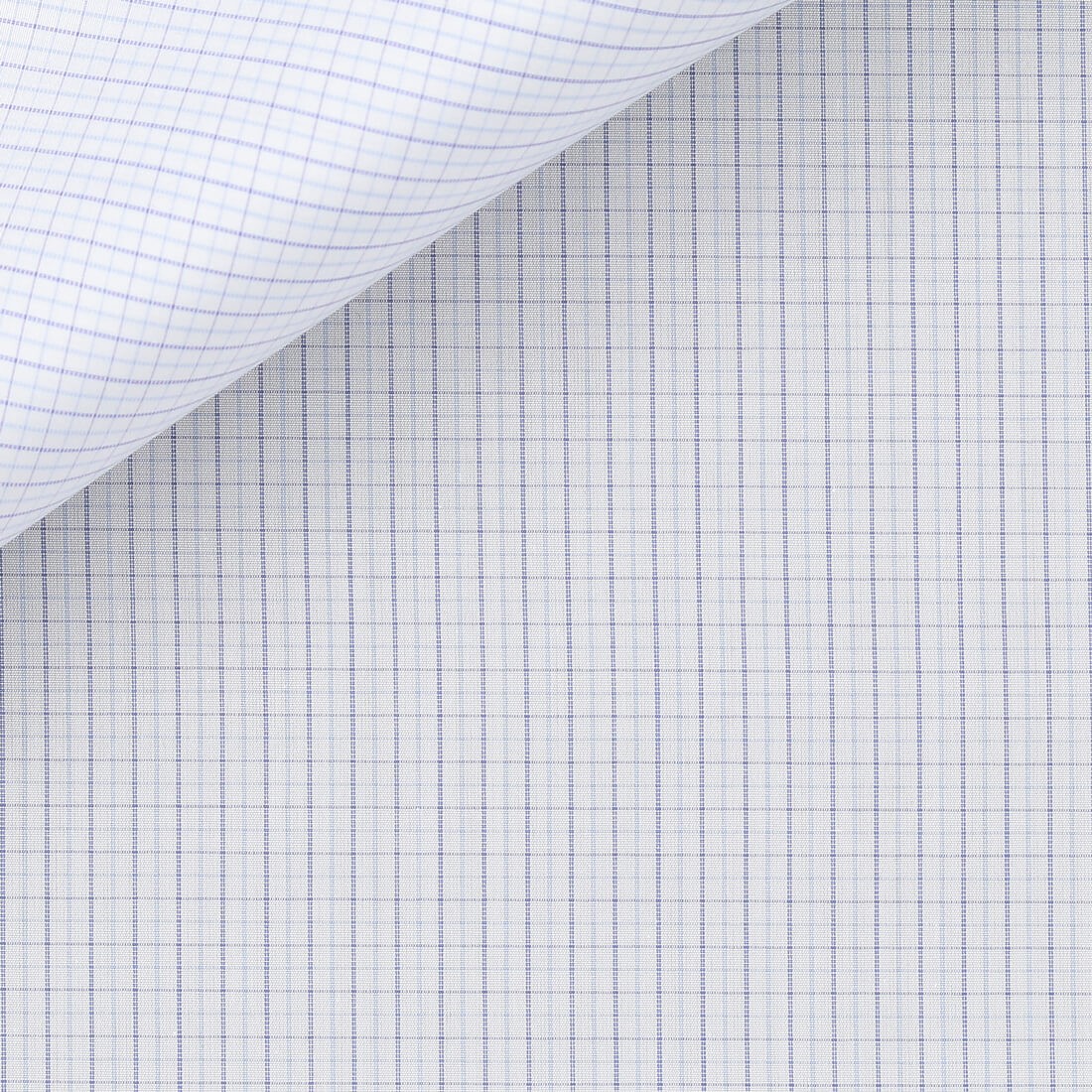 Popeline Carreaux Bleu