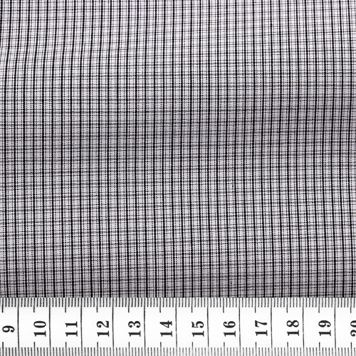 Popeline Carreaux Noir