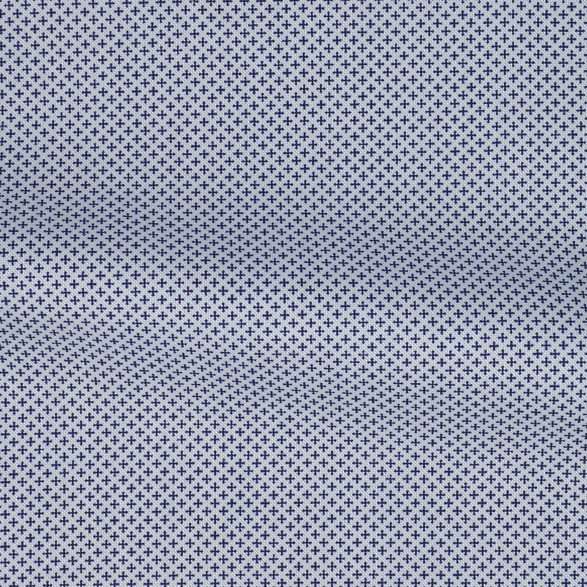 Popeline Motif Bleu