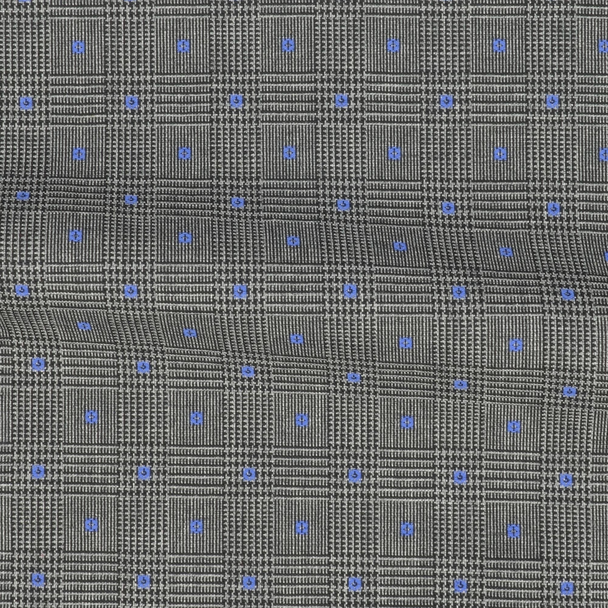 Mixte Motif Gris Bleu