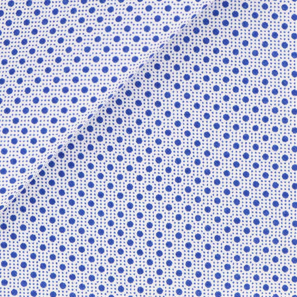 Popeline Motif Bleu