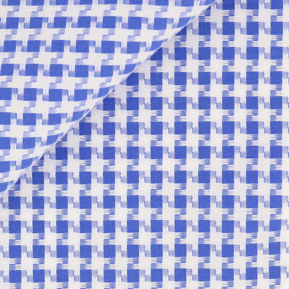 Mixte Pied de Poule Bleu