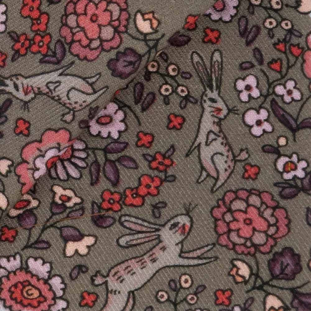 Twill Motif Vert Rouge