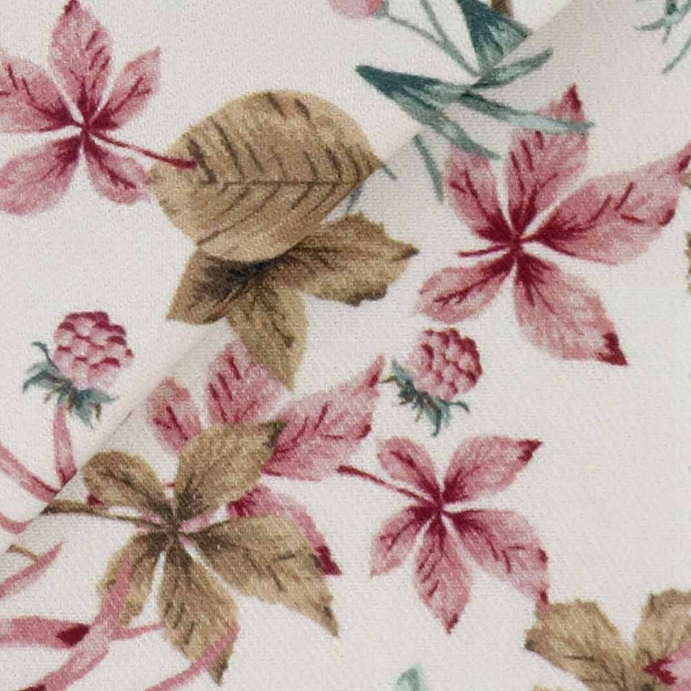 Twill Motif Bordeaux Vert