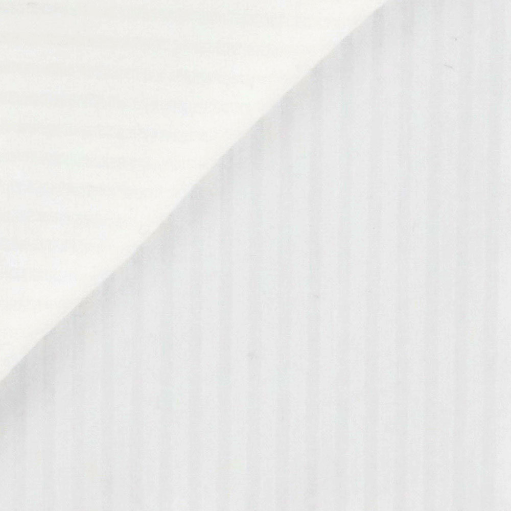 Seersucker Rayé Blanc