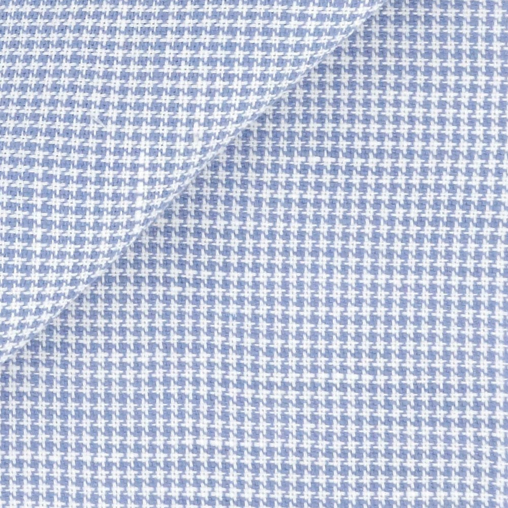 Oxford Pied de poule Bleu