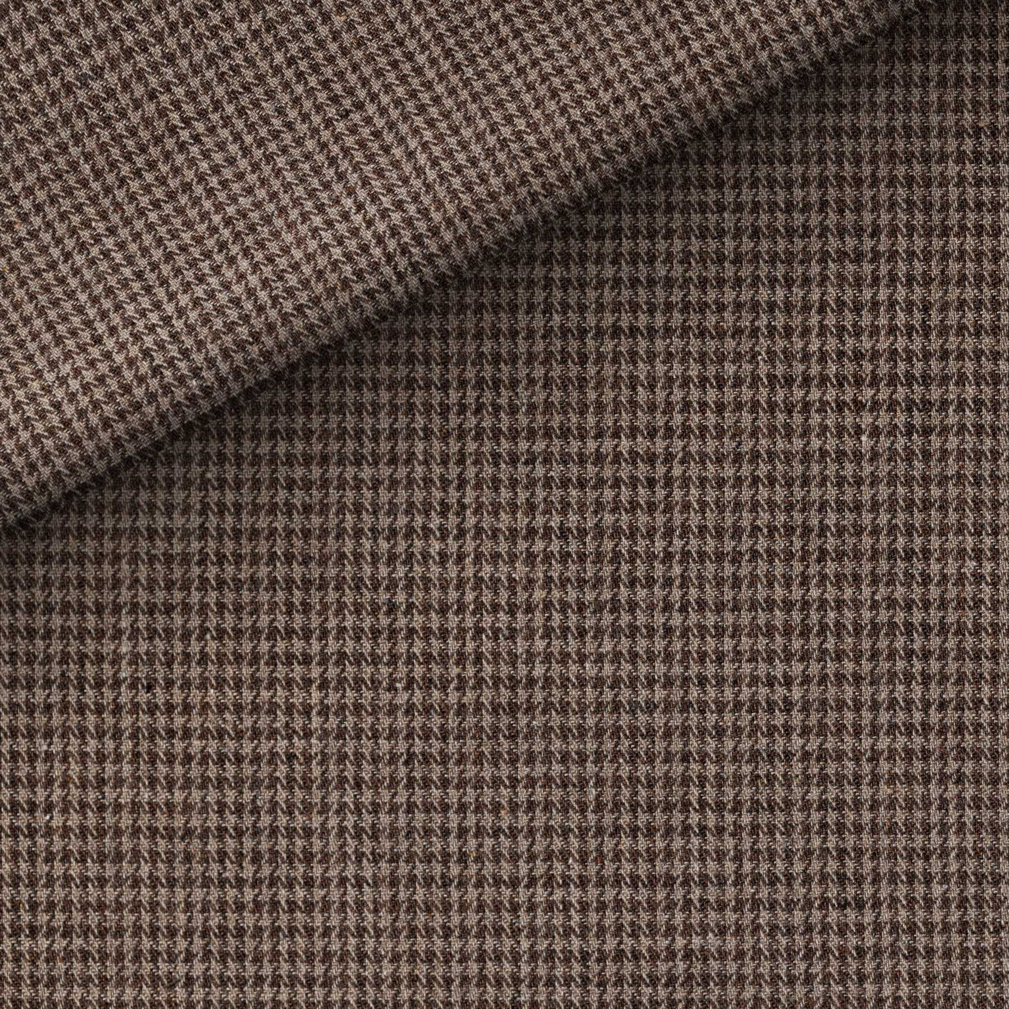 Flanelle Pied de Poule Marron