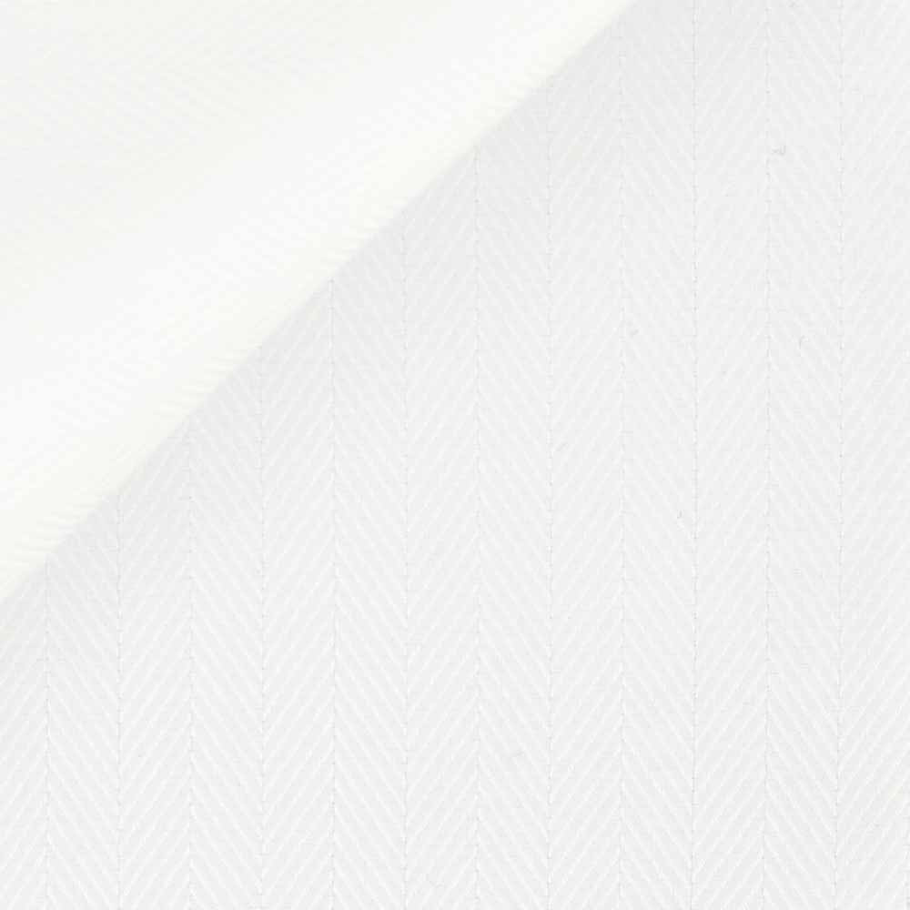 Chevron Uni Blanc (repassage facile)