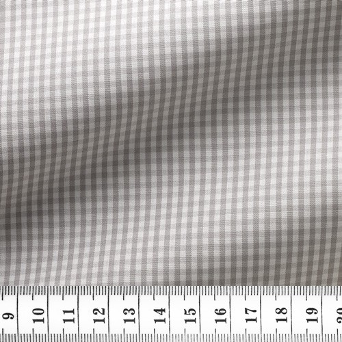 Popeline Carreaux Gris