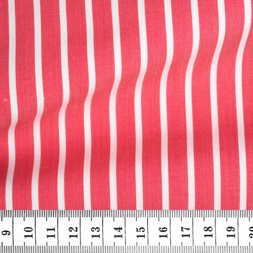 Fil à Fil Rayé Rouge