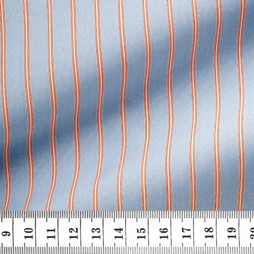 Fil à Fil Rayé Bleu Rouge