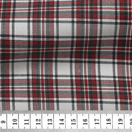 Twill Carreaux Bleu Vert