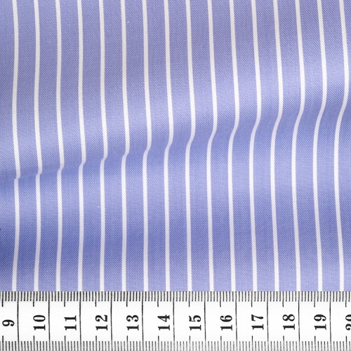 Twill Rayé Bleu