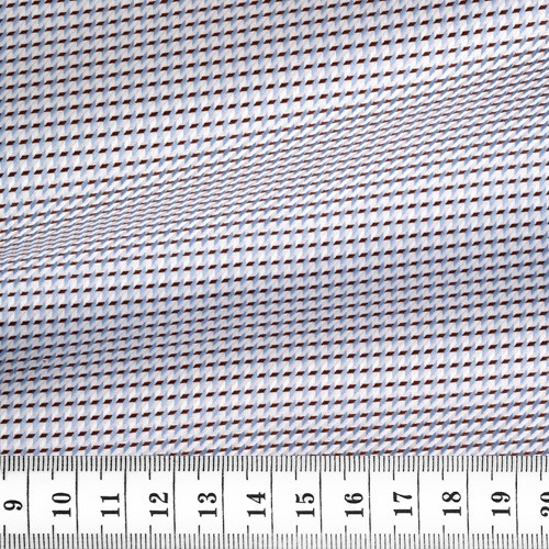 Mixte Motif Bleu Marron