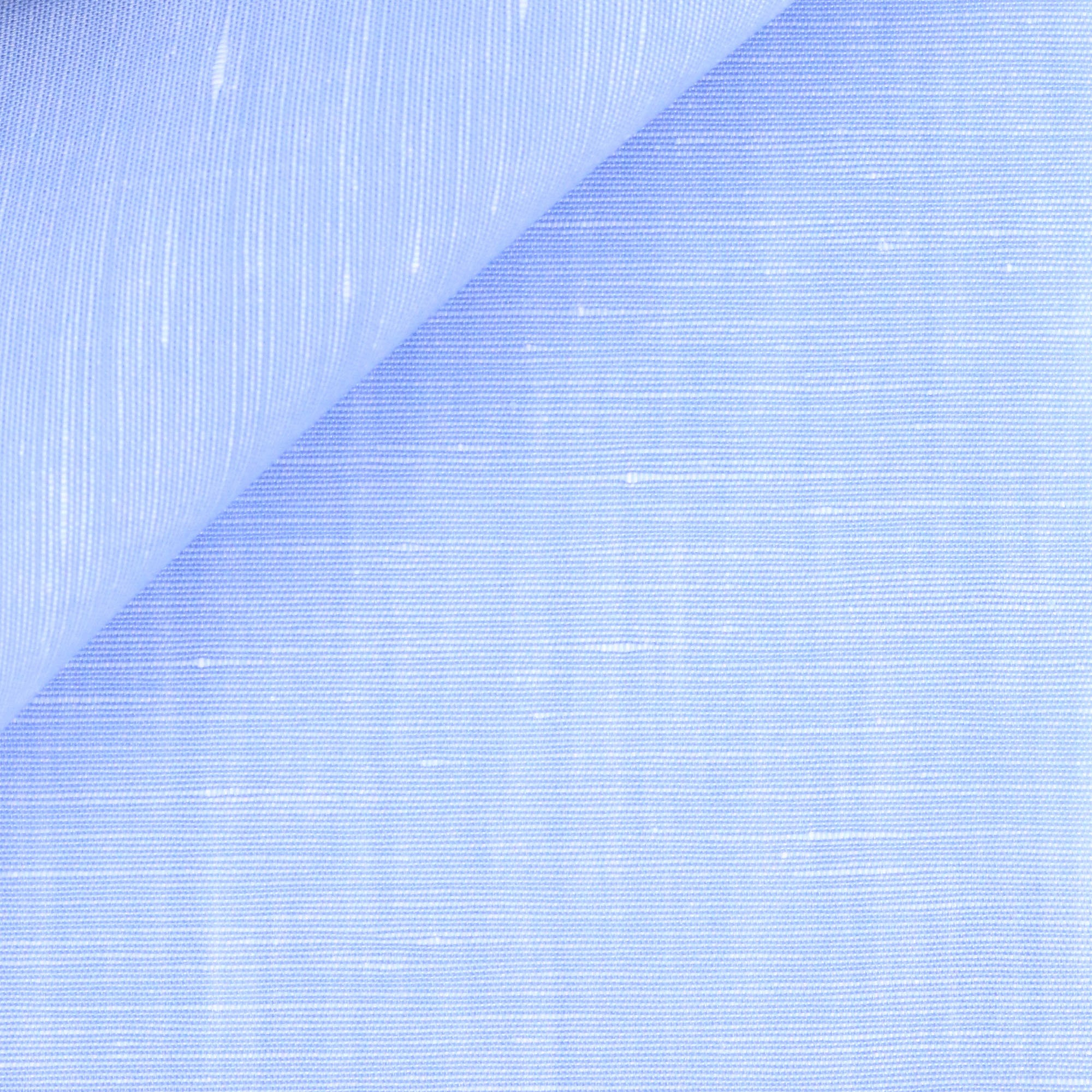 Toile coton lin Uni Bleu