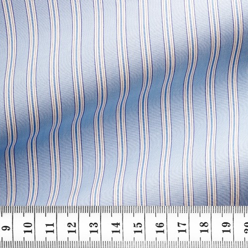 Fil à Fil Rayé Bleu