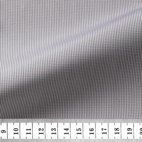 Popeline Carreaux Gris