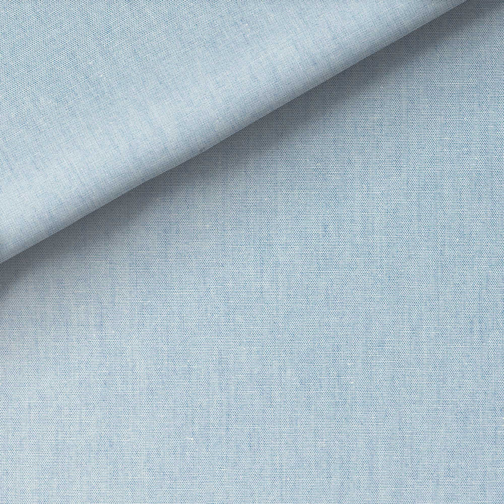 Chambray Uni Bleu