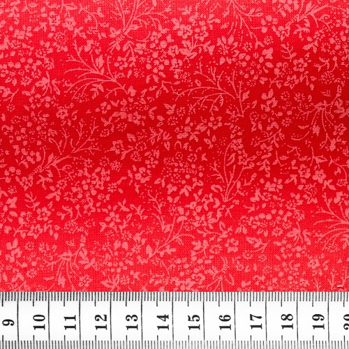 Popeline Motif Rouge