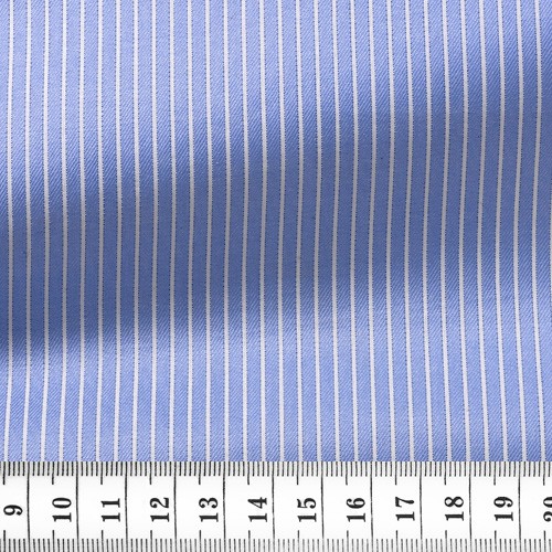 Twill Rayé Bleu