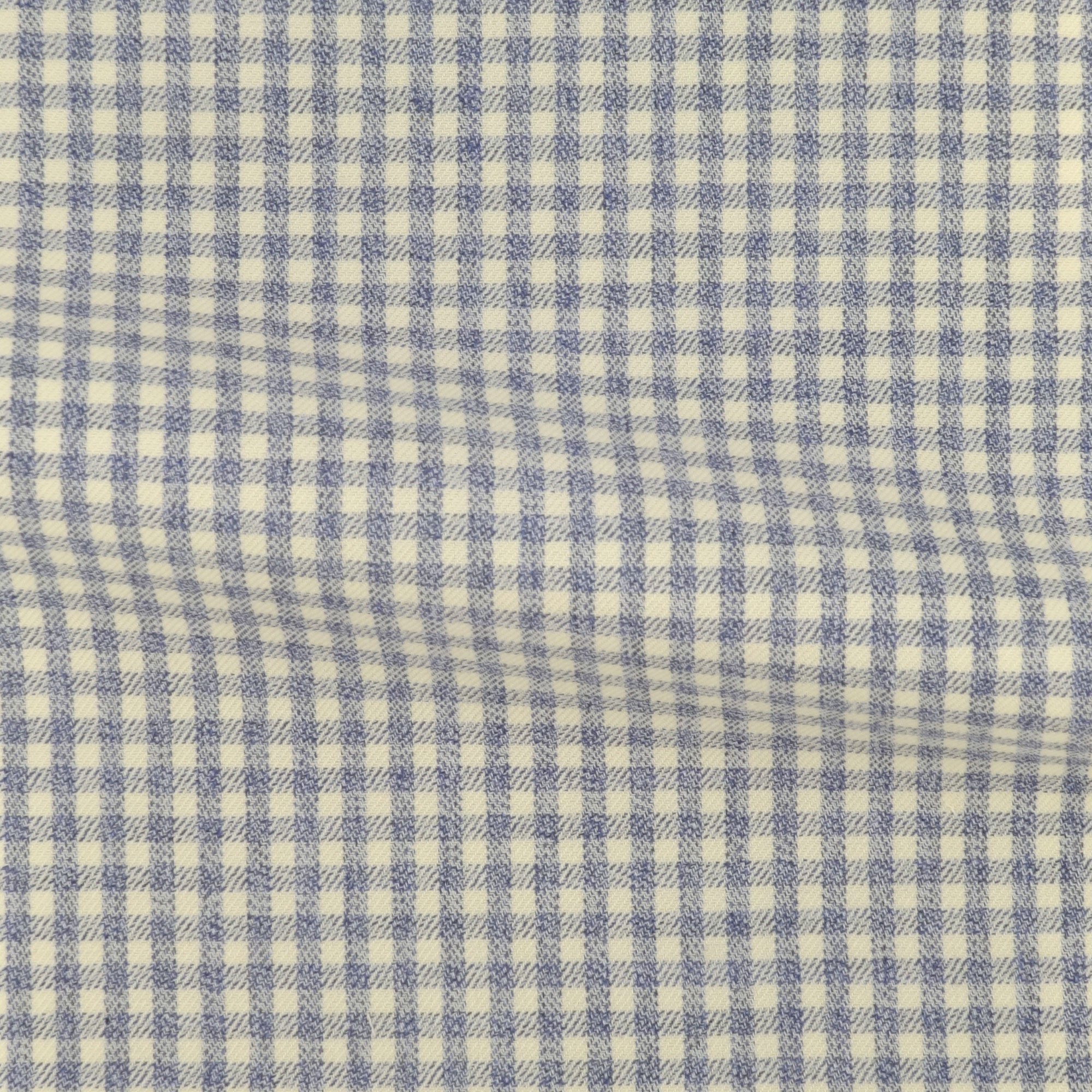 Twill Carreaux Bleu