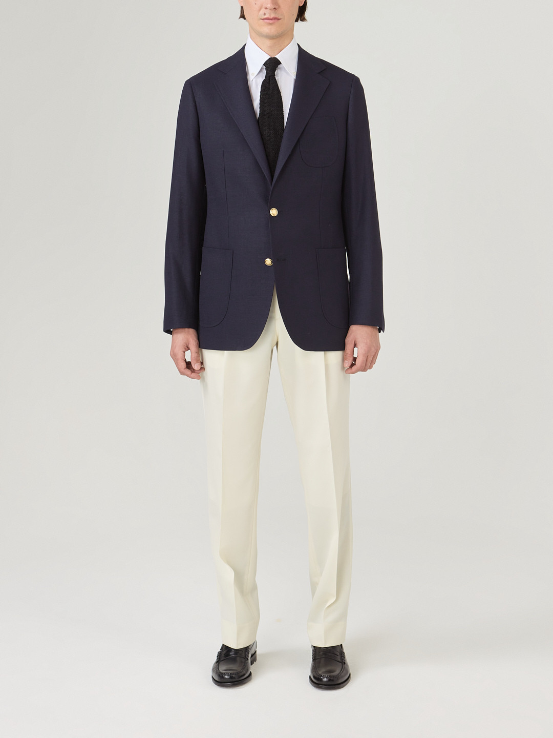 Blazer Fresco Mock Leno Marine